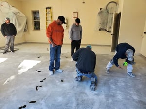 hands on training on garage floor coatings and other flooring applications