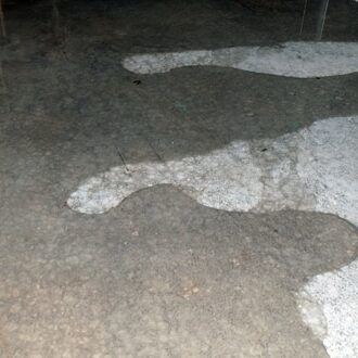 wet basement floor